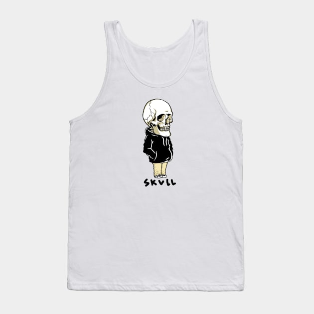 skull Tank Top by Bimaaldisa